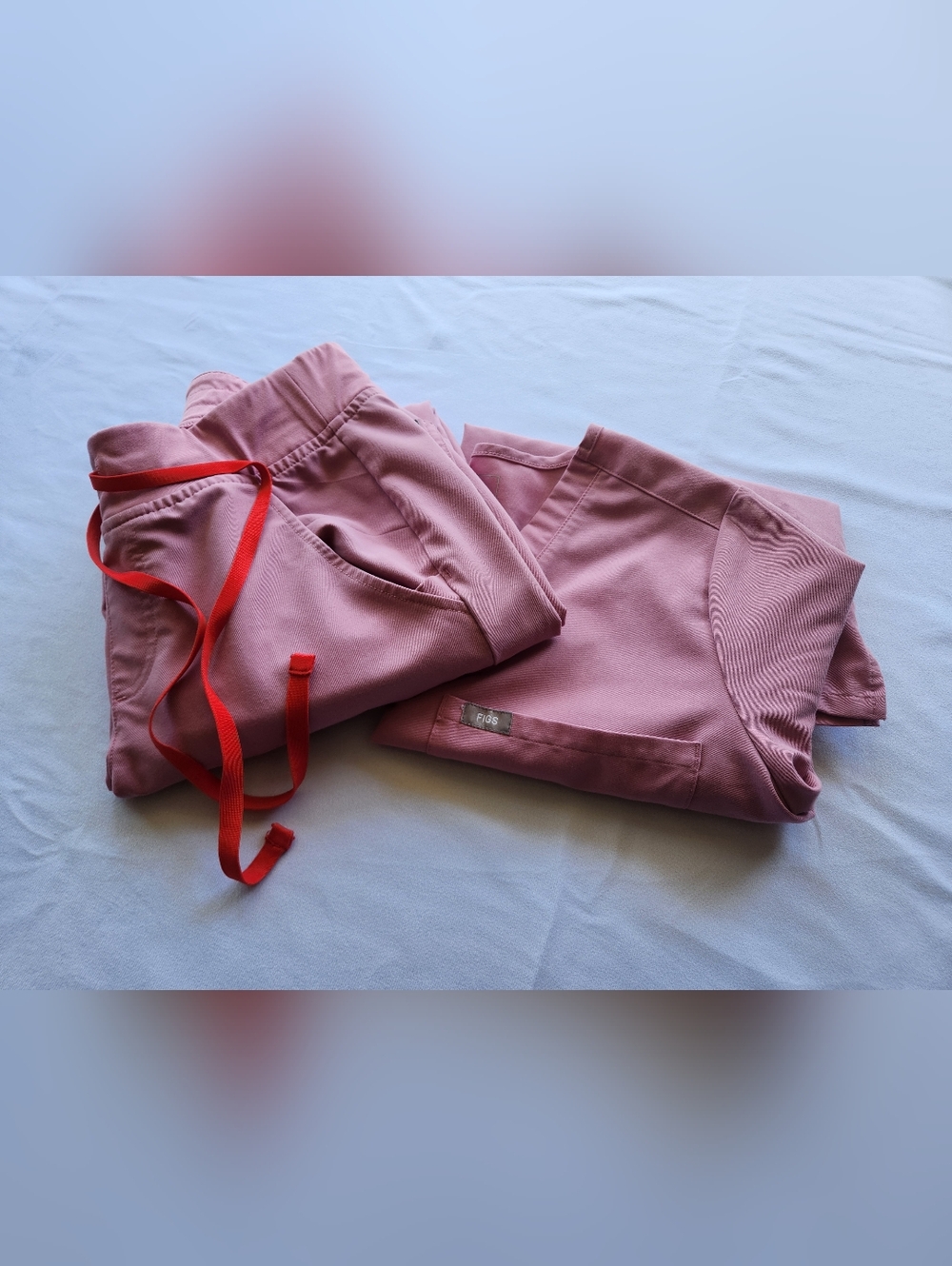 XS/S FIGS Chalk Pink Set RARE Retired Color